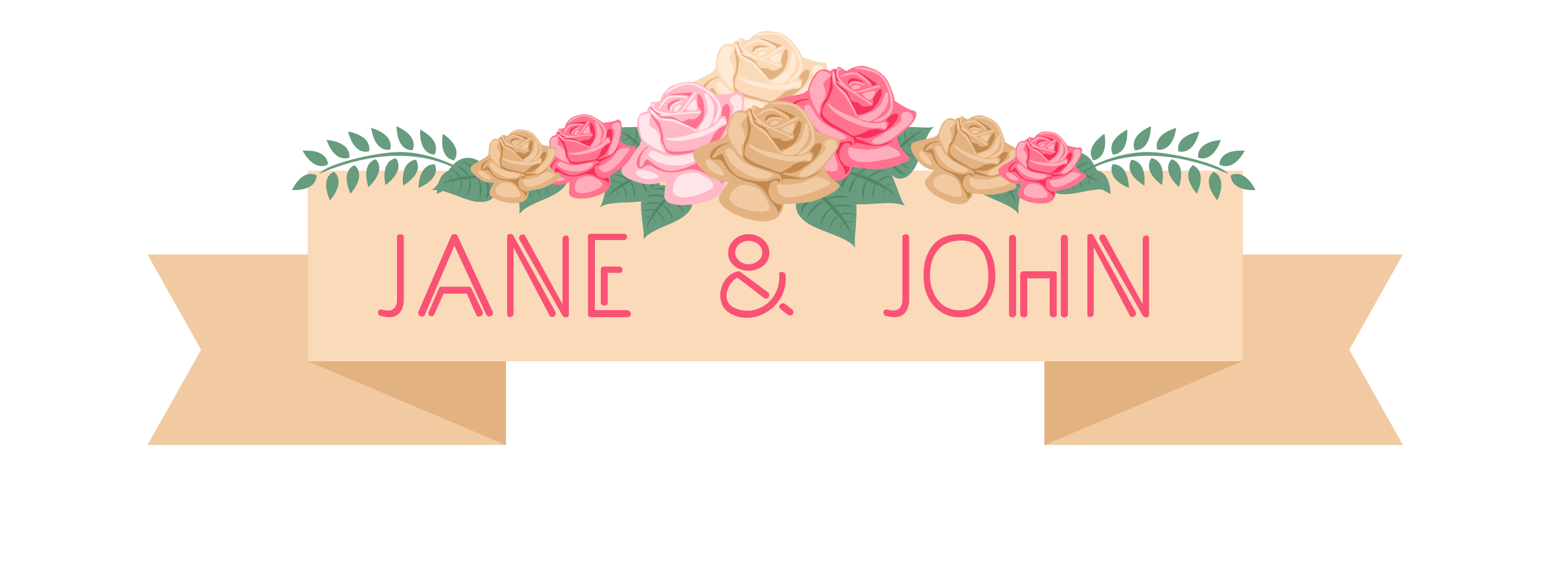 Roses Border Hand-Painted Transparent PNG Image