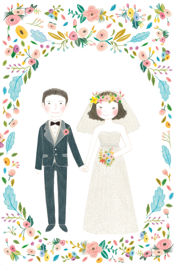 Couple Invitation Marriage Illustration Wedding Transparent PNG Image