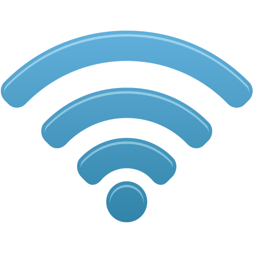 Blue Circle Wifi Transparent PNG Image