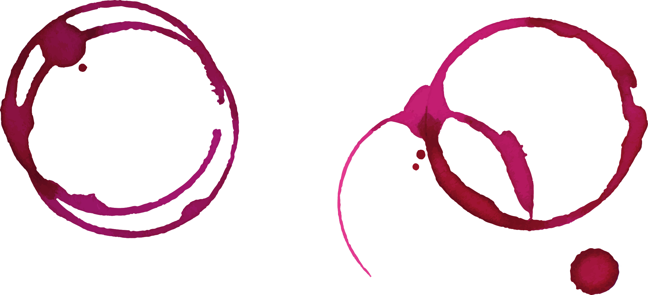 Pink Logo Stain Wine Transparent PNG Image