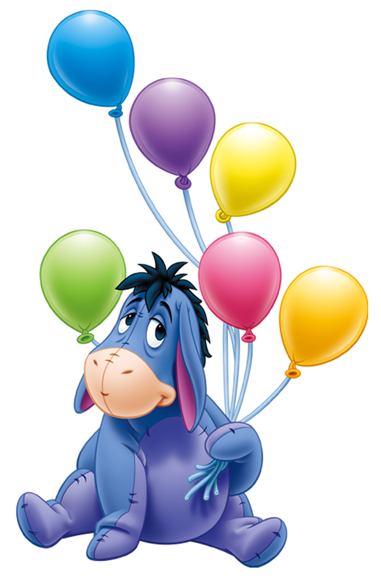 Eeyore'S Winnie Balloons Birthday Eeyore Party Transparent PNG Image