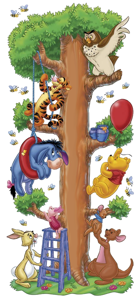 Tree Kanga Winniethepooh Cartoon Eeyore Transparent PNG Image