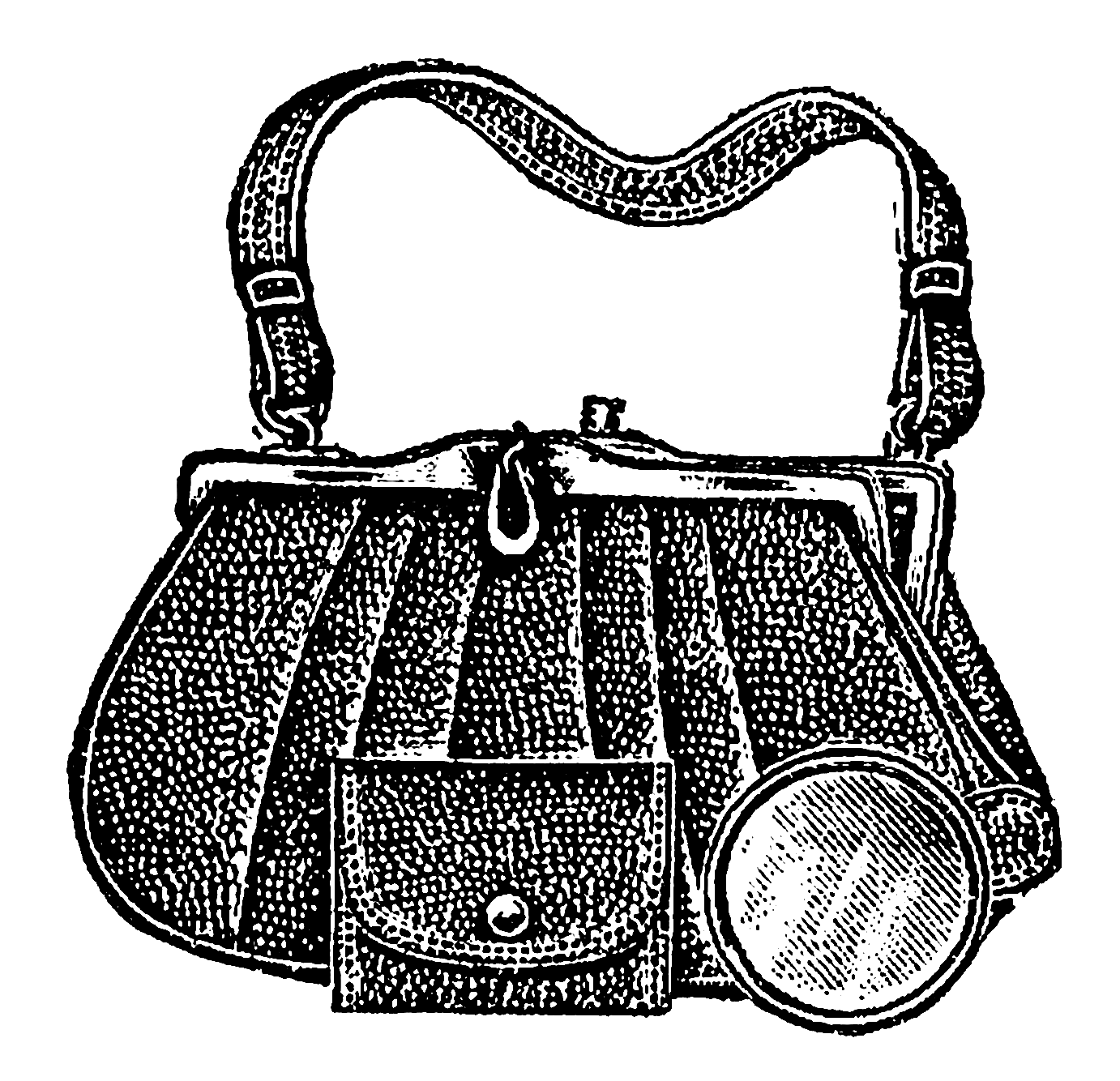Handbag Black Drawing Transparent PNG Image