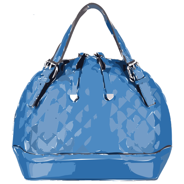 Blue Handbag Transparent PNG Image