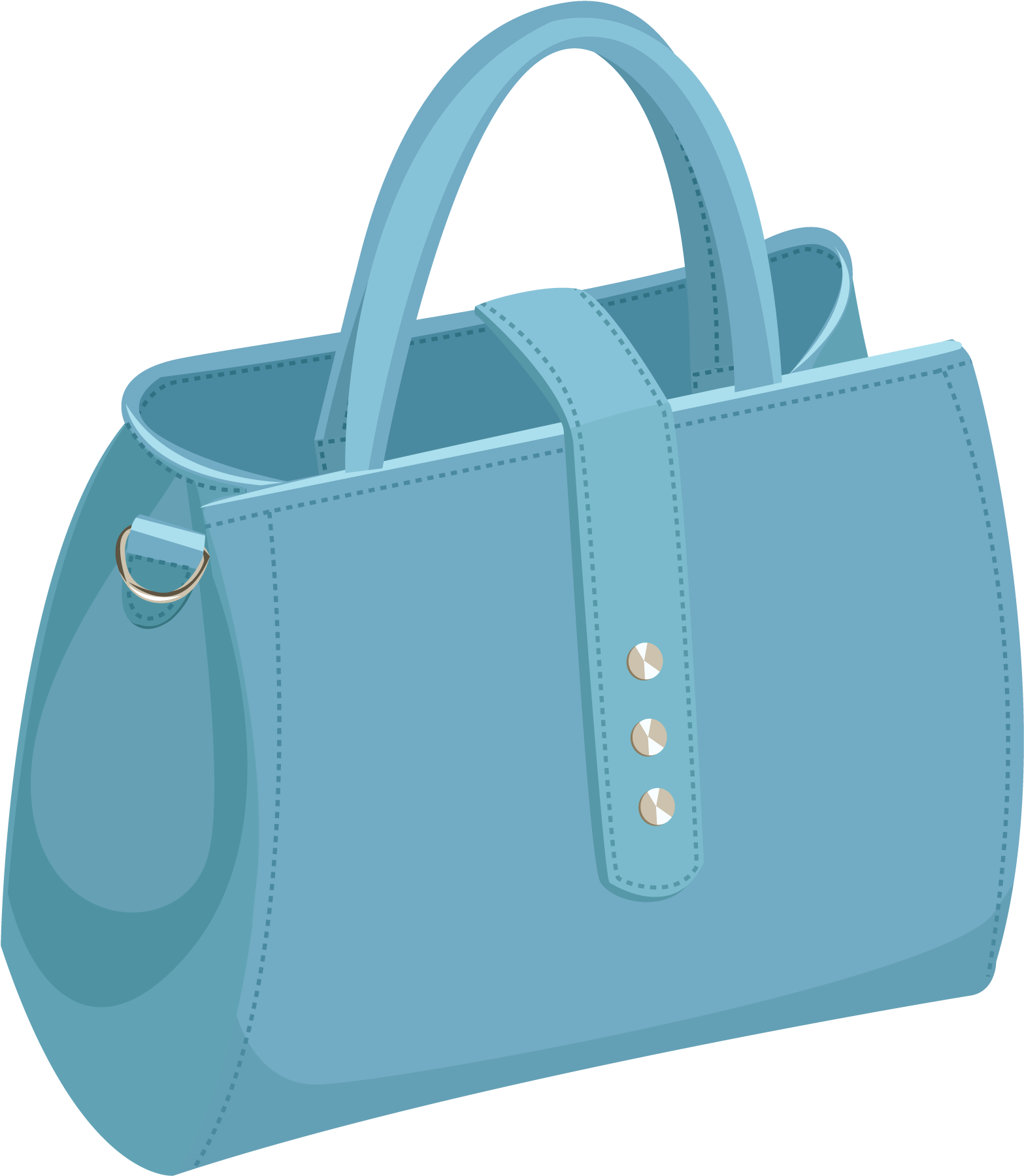Blue Handbag Transparent PNG Image