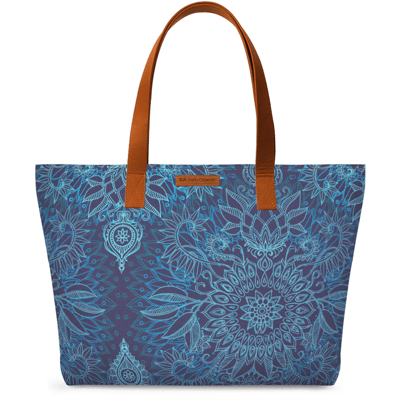 Blue Handbag Printed Transparent PNG Image