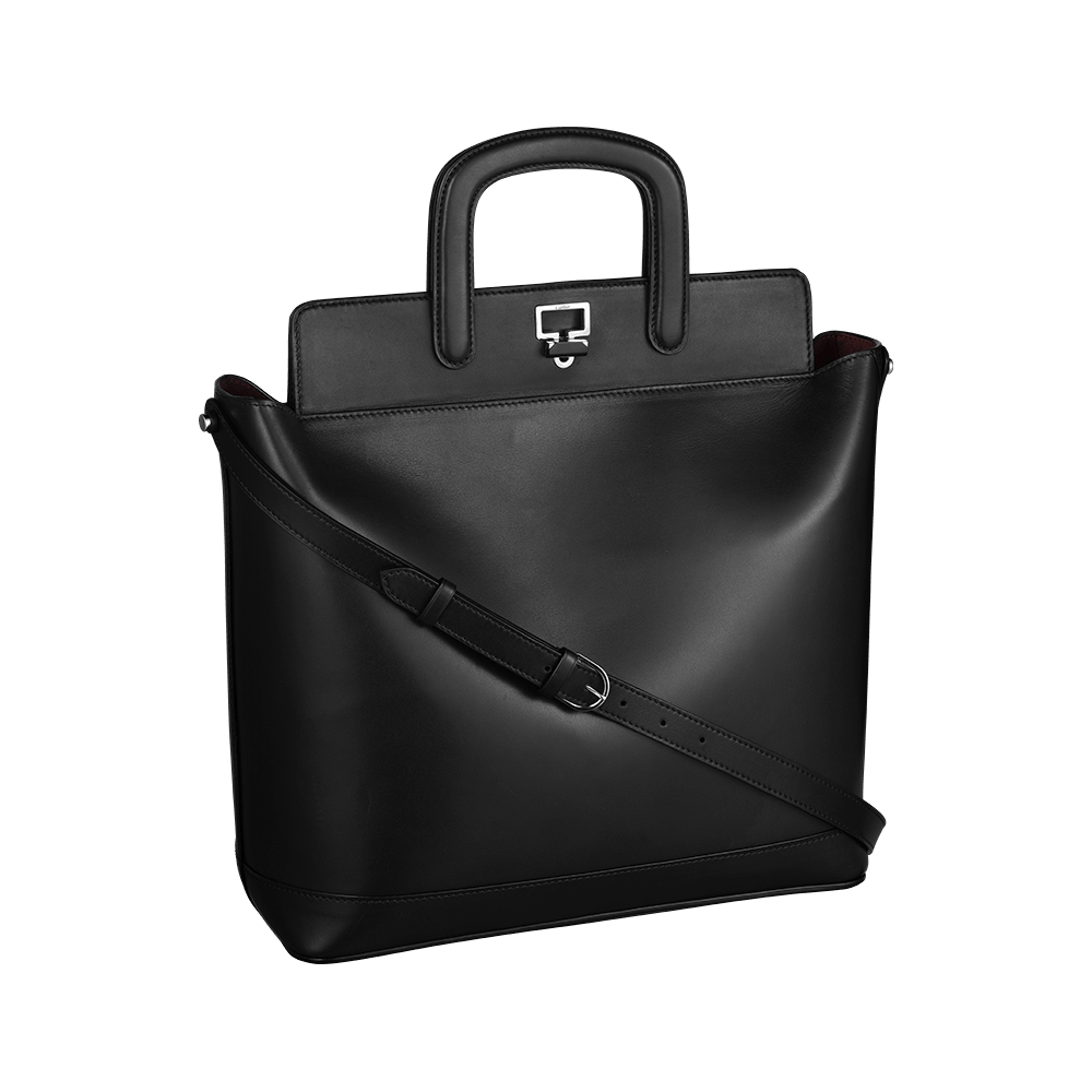 Small Handbag Black Leather Transparent PNG Image