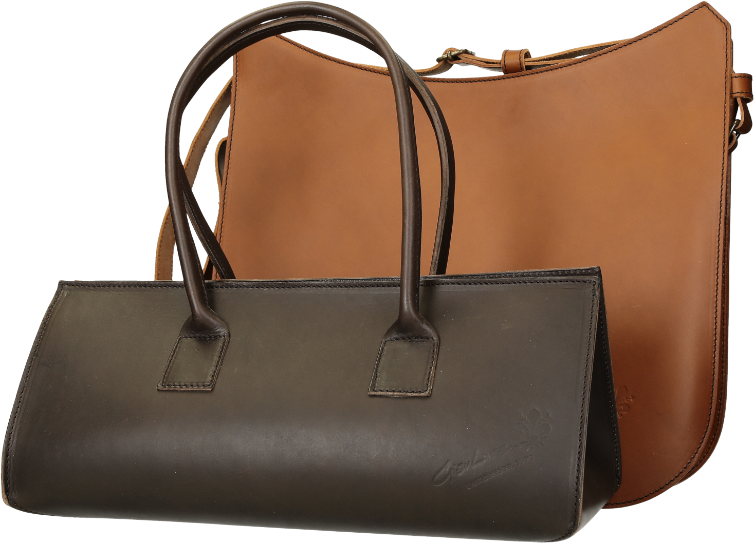 Leather Brown Handbag Transparent PNG Image