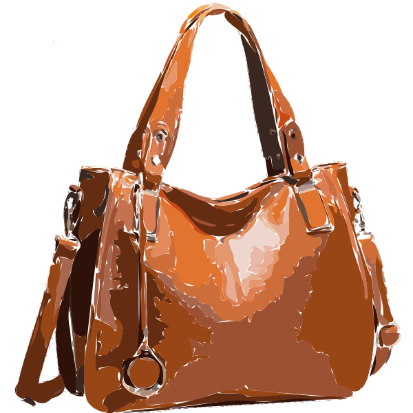 Leather Brown Handbag Transparent PNG Image