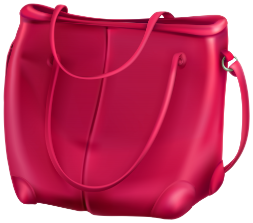 Pink Handbag Glossy Transparent PNG Image