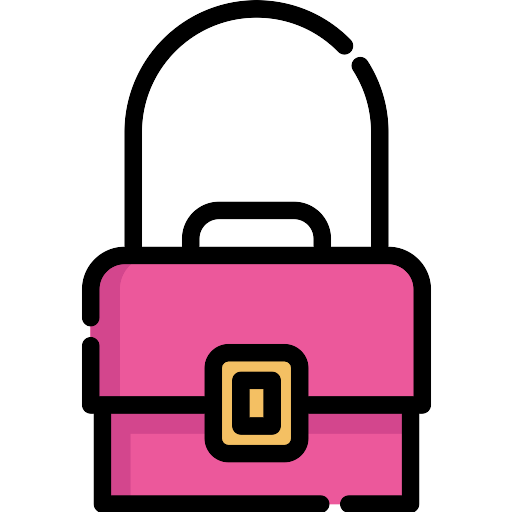 Pink Handbag Vector Transparent PNG Image