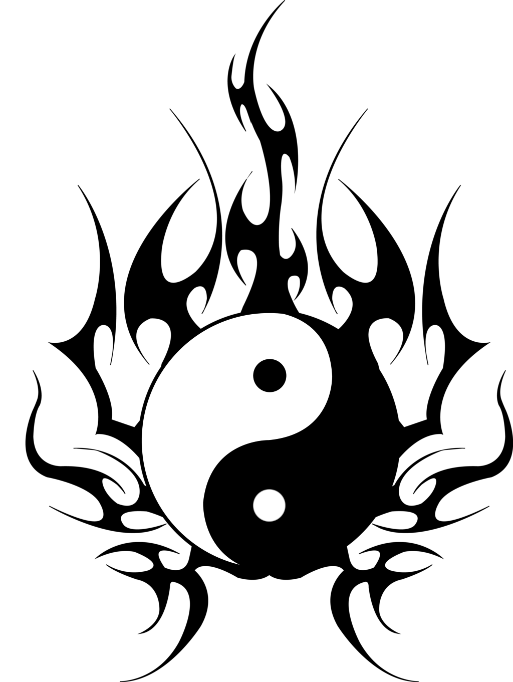 Yin-Yang Tattoos Transparent PNG Image