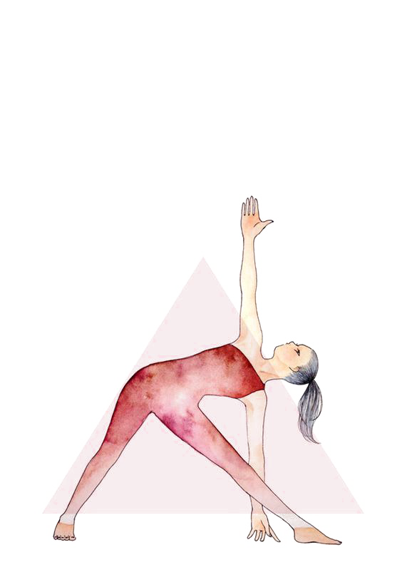 Trikonasana Yoga Drawing Illustration Transparent PNG Image