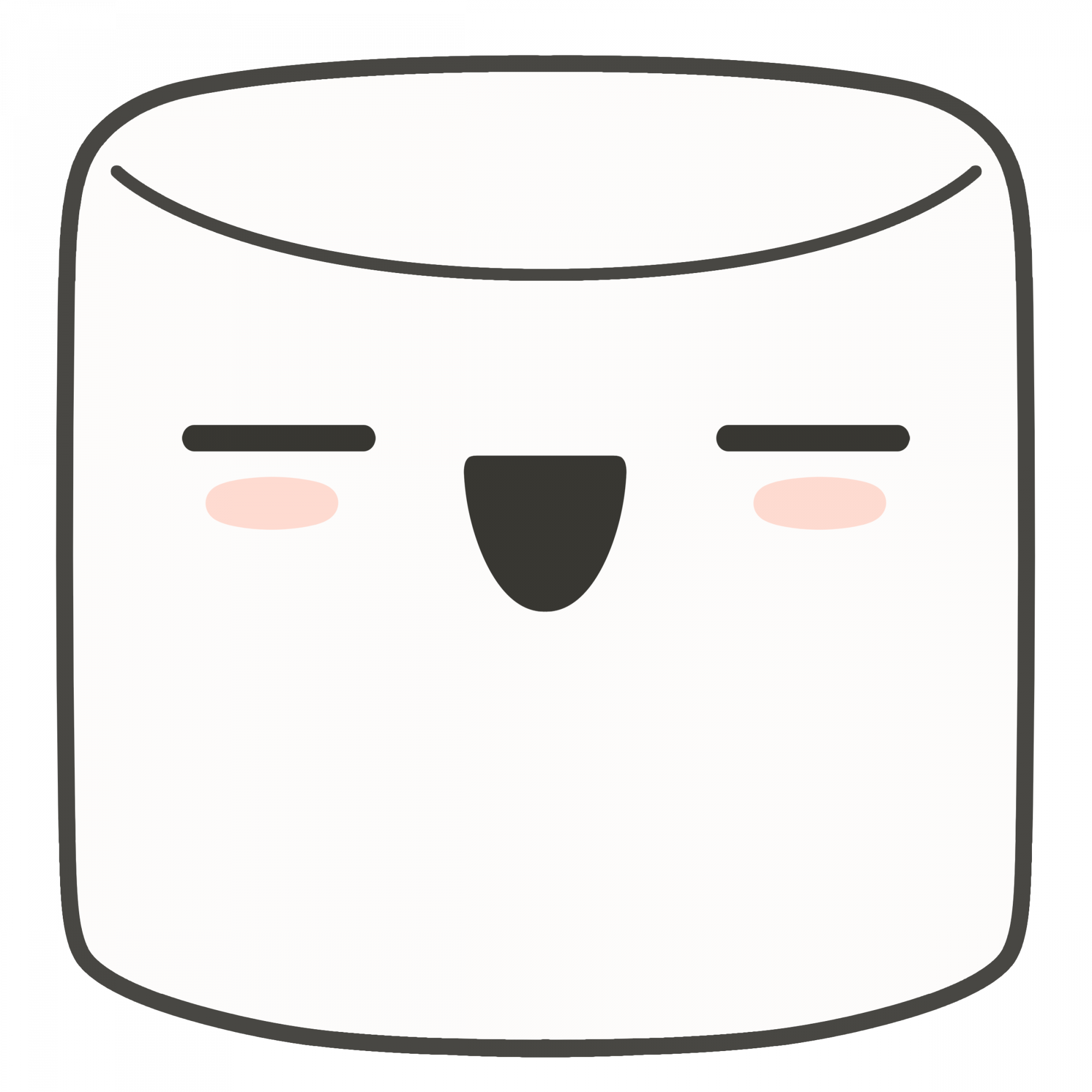Cute Marshmallow Transparent PNG Image