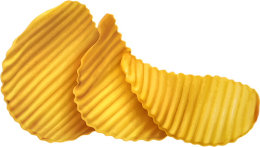 Crunchy Chips Potato Transparent PNG Image